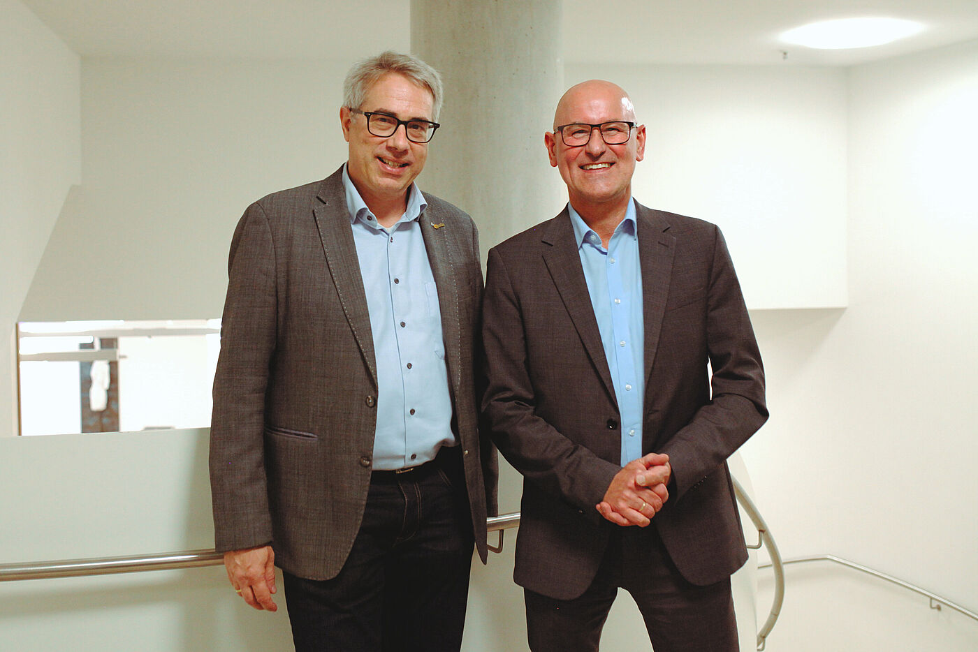 Matthias Zimmermann (ADFC BW) & Ministerialdirektor Berthold Frieß (Verkehrsministerium BW)