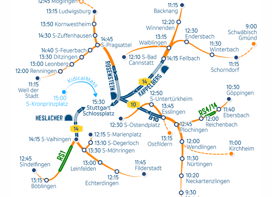 Instagramvorlage Sternfahrtkarte