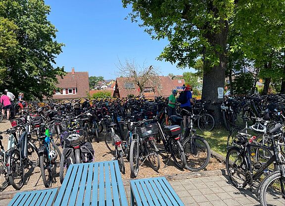 Fahrradparkplatz Wäschenbeuren