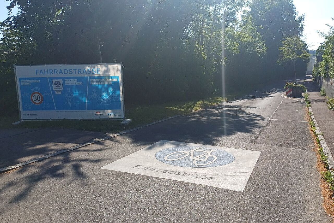 Fahrradstraße Karl-Kübler-Straße (Info-Plakat)