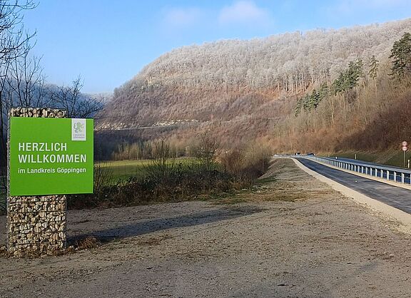 Radweg entlang B10 von Geislingen nach Amstetten